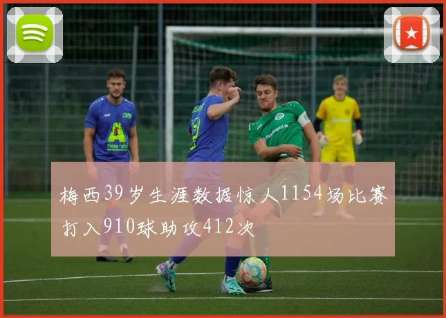 梅西39岁生涯数据惊人1154场比赛打入910球助攻412次