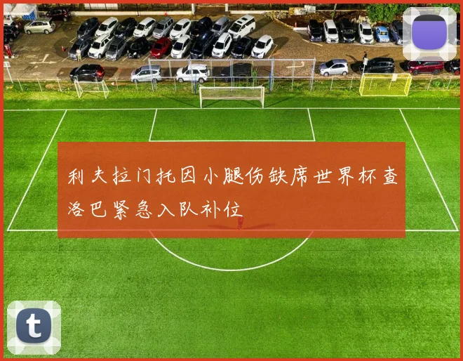 利夫拉门托因小腿伤缺席世界杯查洛巴紧急入队补位
